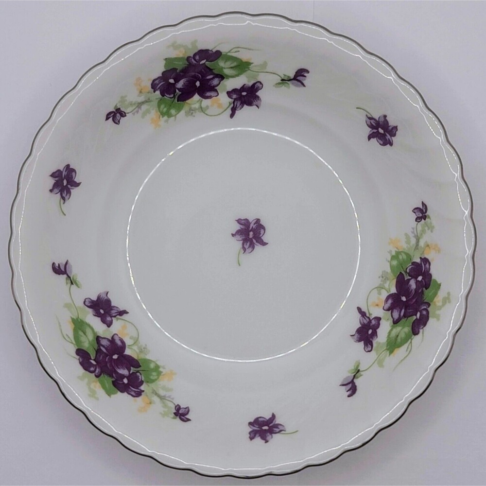 4 Royal Tettau (Konigl.pr.Tettau) Viola Fruit Dessert Bowls 629621